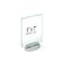 Azar Displays Two-Sided Revolving Acrylic Sign Holder Frame 5"W X 7"H, PK2 252941 - alternate 2